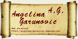 Angelina Garunović vizit kartica